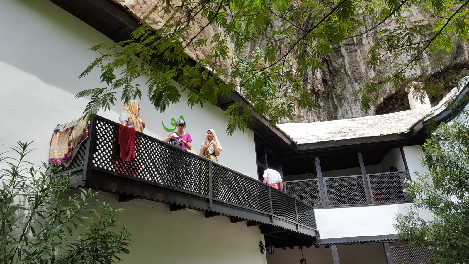 Tour group at Blagaj Tekija