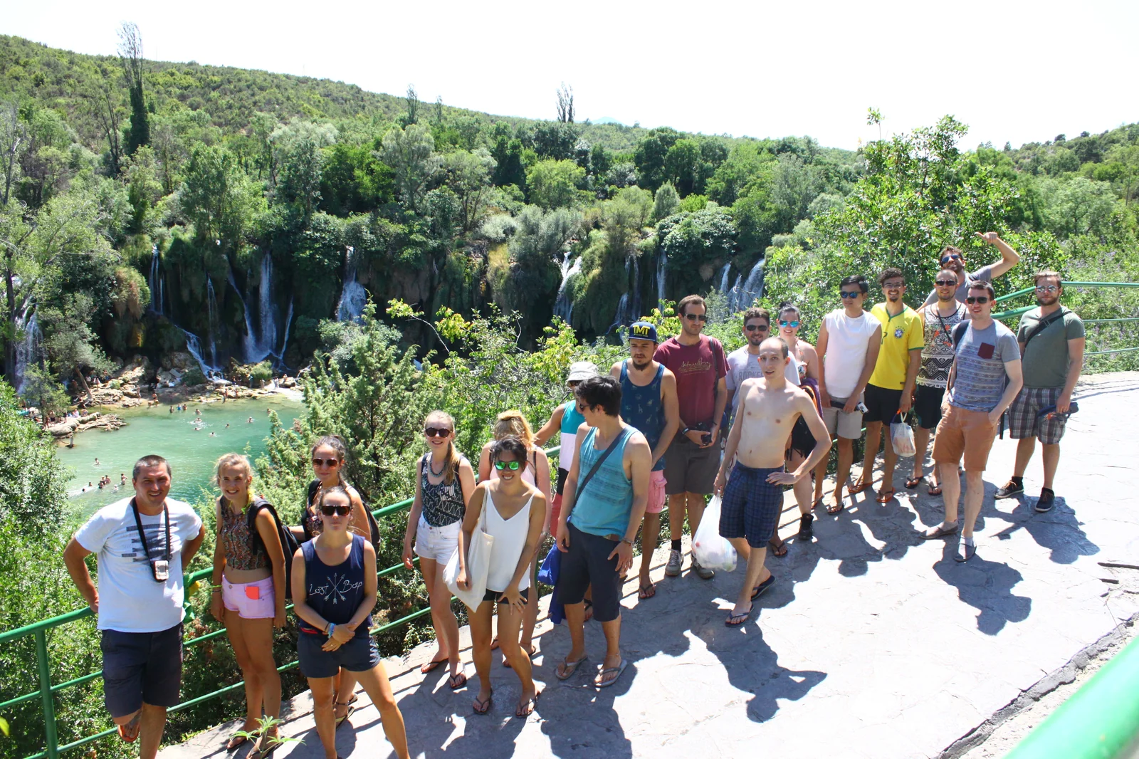 Arriving at Kravica Waterfall from Mostar