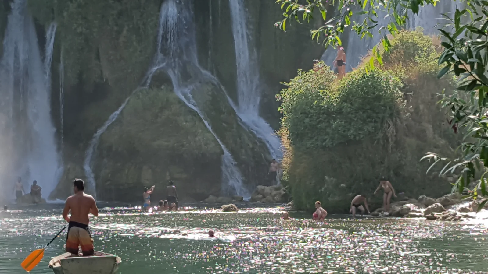 Kravica Waterfall cascade detail from the main pool